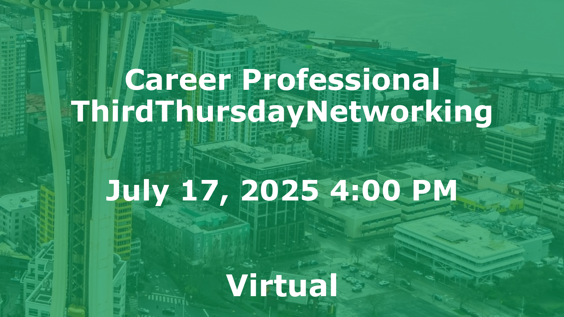 Career Professional ThirdThursdayNetworking  event image